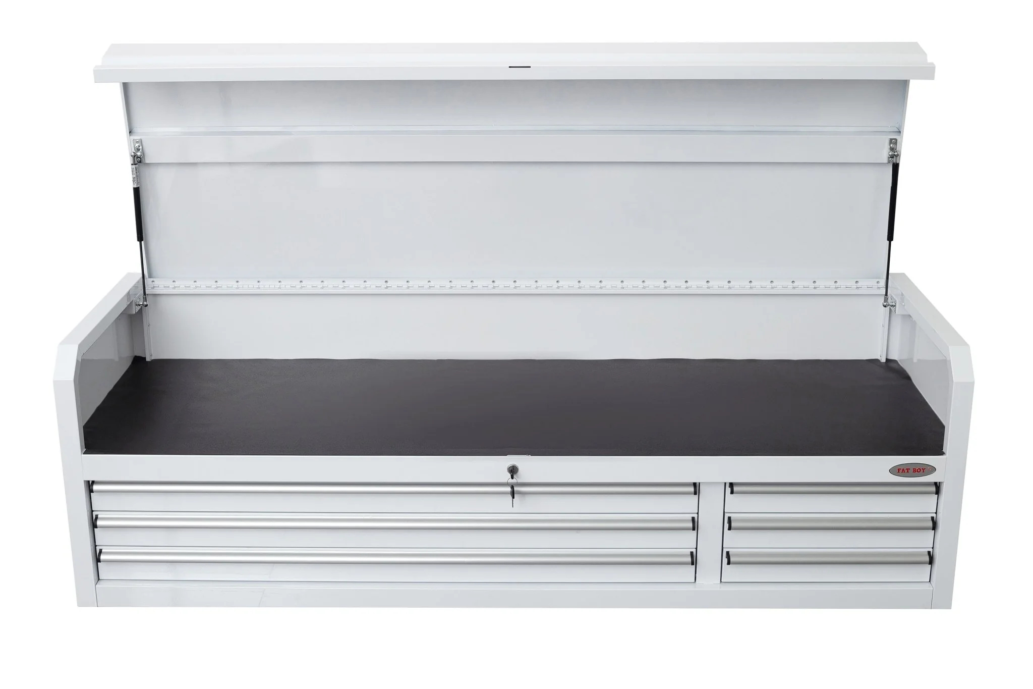 Fatboy 72" Upper Tool Chest – Heavy-Duty 6 Drawer Steel Tool Storage Cabinet with Flip-Up Lid - Image 17