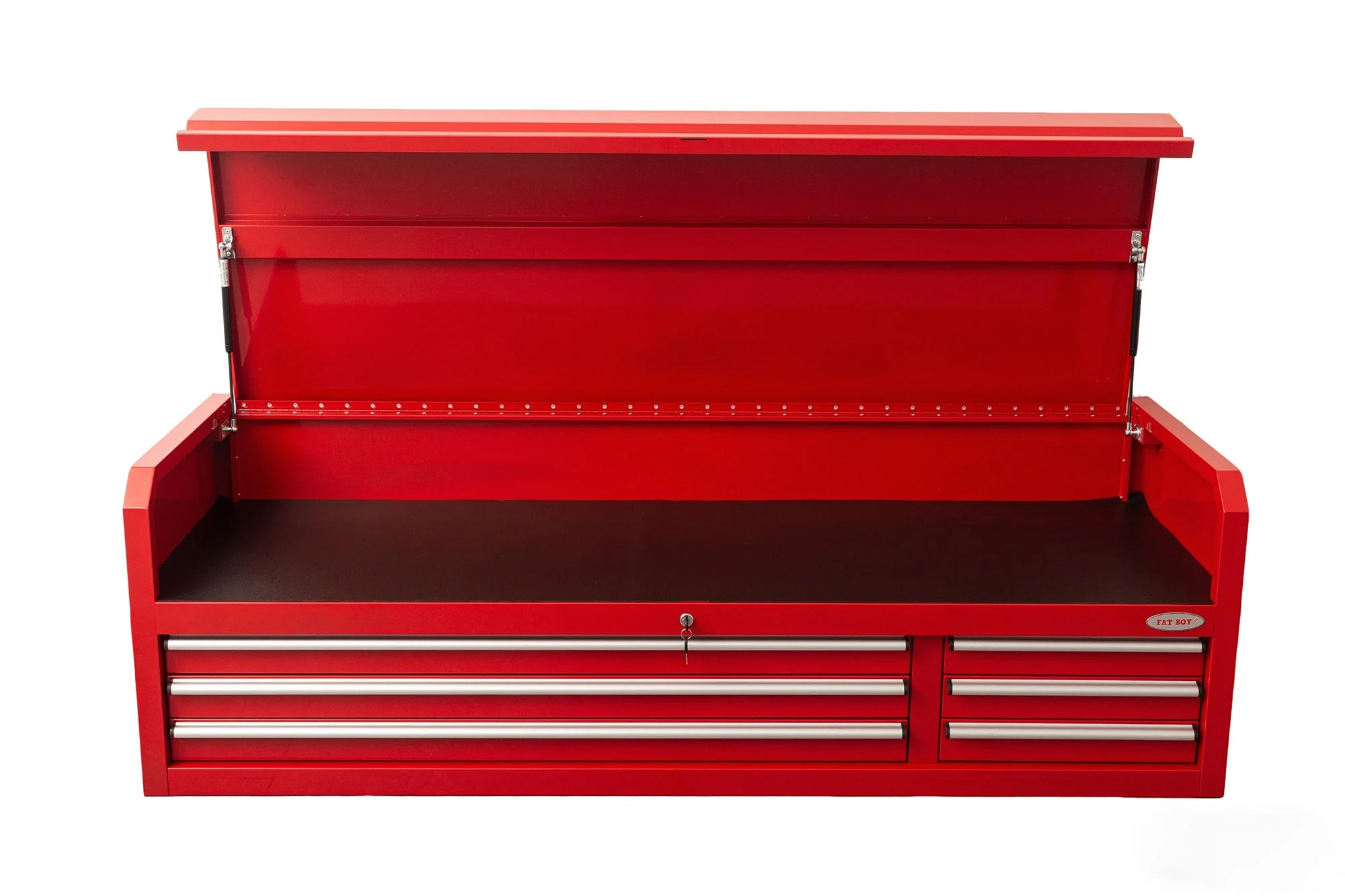 Fatboy 72" Upper Tool Chest – Heavy-Duty 6 Drawer Steel Tool Storage Cabinet with Flip-Up Lid - Image 38
