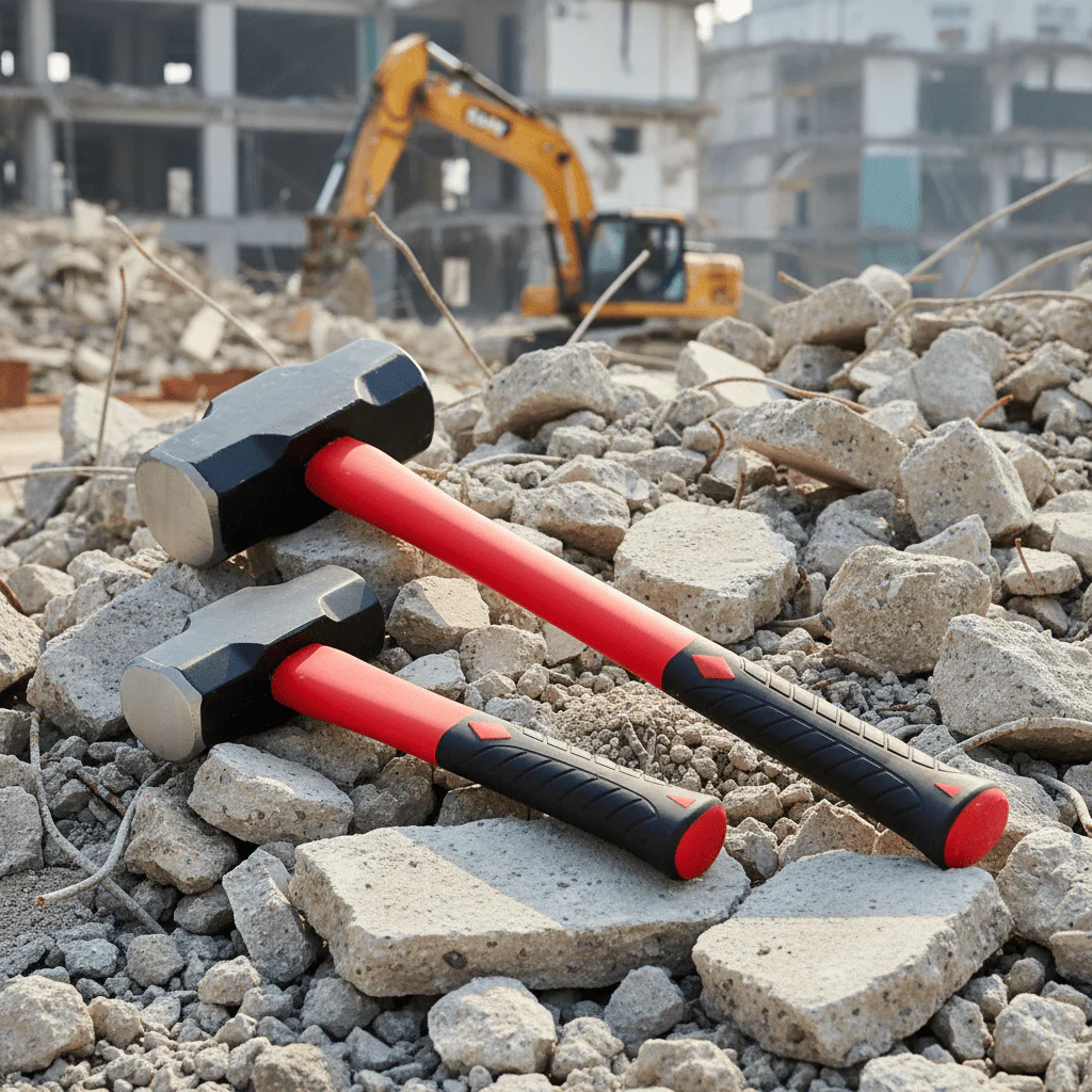 Heavy-Duty Fiberglass Sledge Hammer – 2 LB & 10 LB Sizes for Demolition & Construction