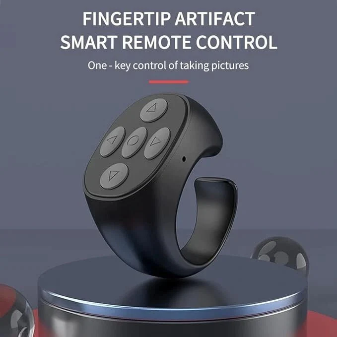 Fingertip Wireless Bluetooth Ring for Page Turning, Video Scrolling & Camera Control LXWD020 - Image 2
