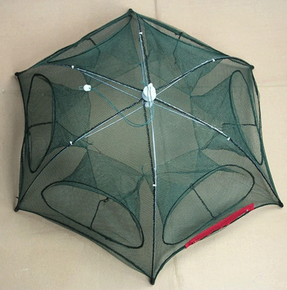 Fishing Bait Trap Crab Net Crawdad Minnow Trap 721MT — Foldable Portable Shrimp & Crab Fishing - Image 3