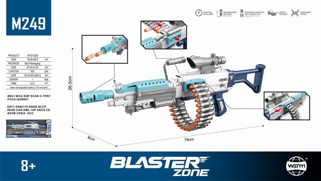 Foam Dart Blaster Toy Guns – Nerf Style Battery & Soft Shot Dart Guns for Kids (Multiple Models) - Image 5