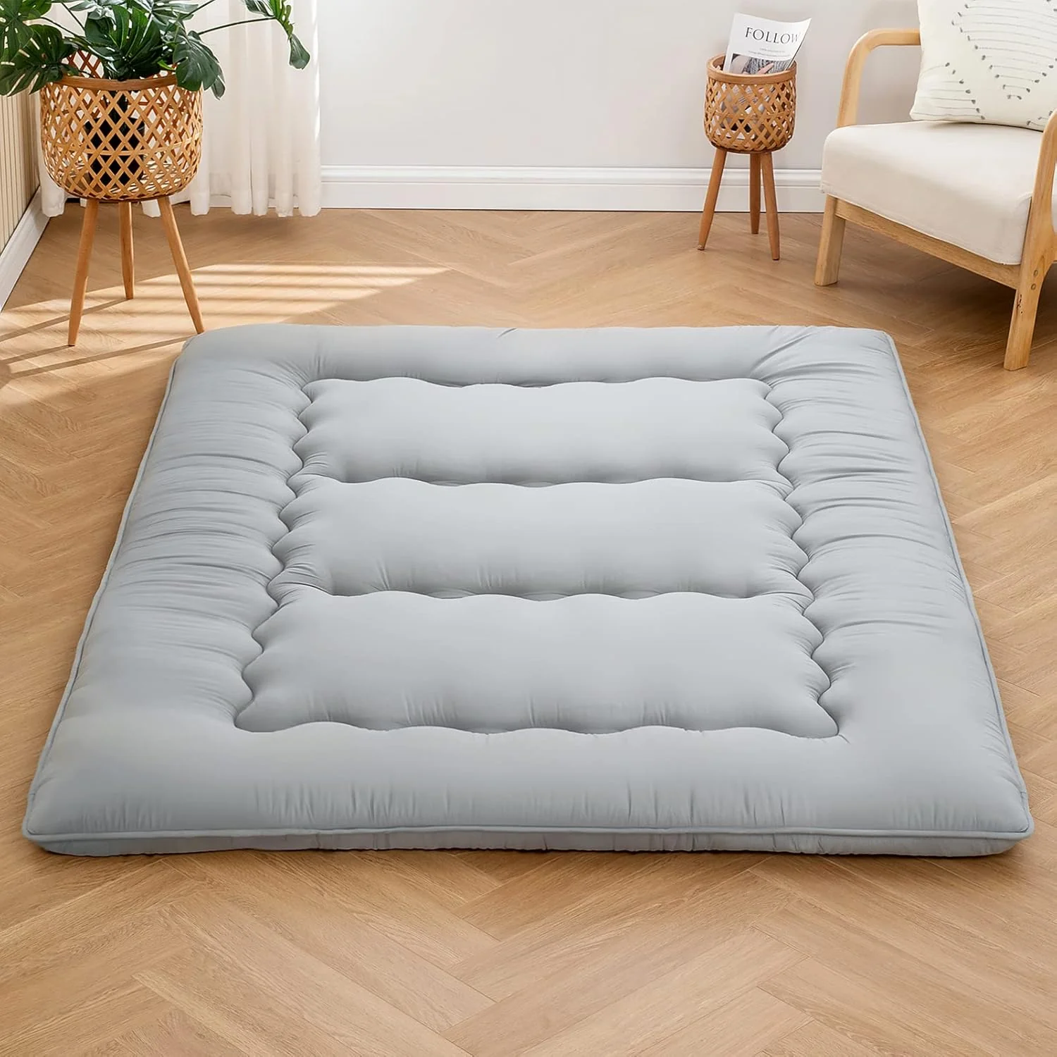 Foldable Full-Size & Queen Size Futon Mattress – Memory Foam Japanese Floor Bed - Image 3