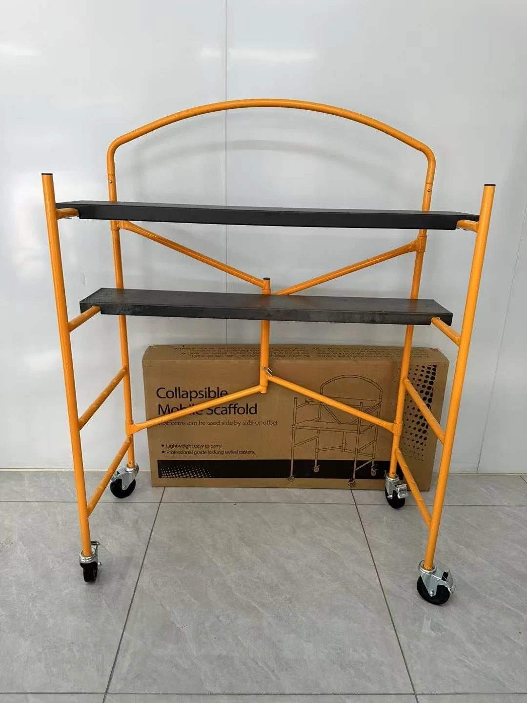 Foldable Scaffold with Wheels – 660 lb Load, 4 Casters, 61” Height FSP30011