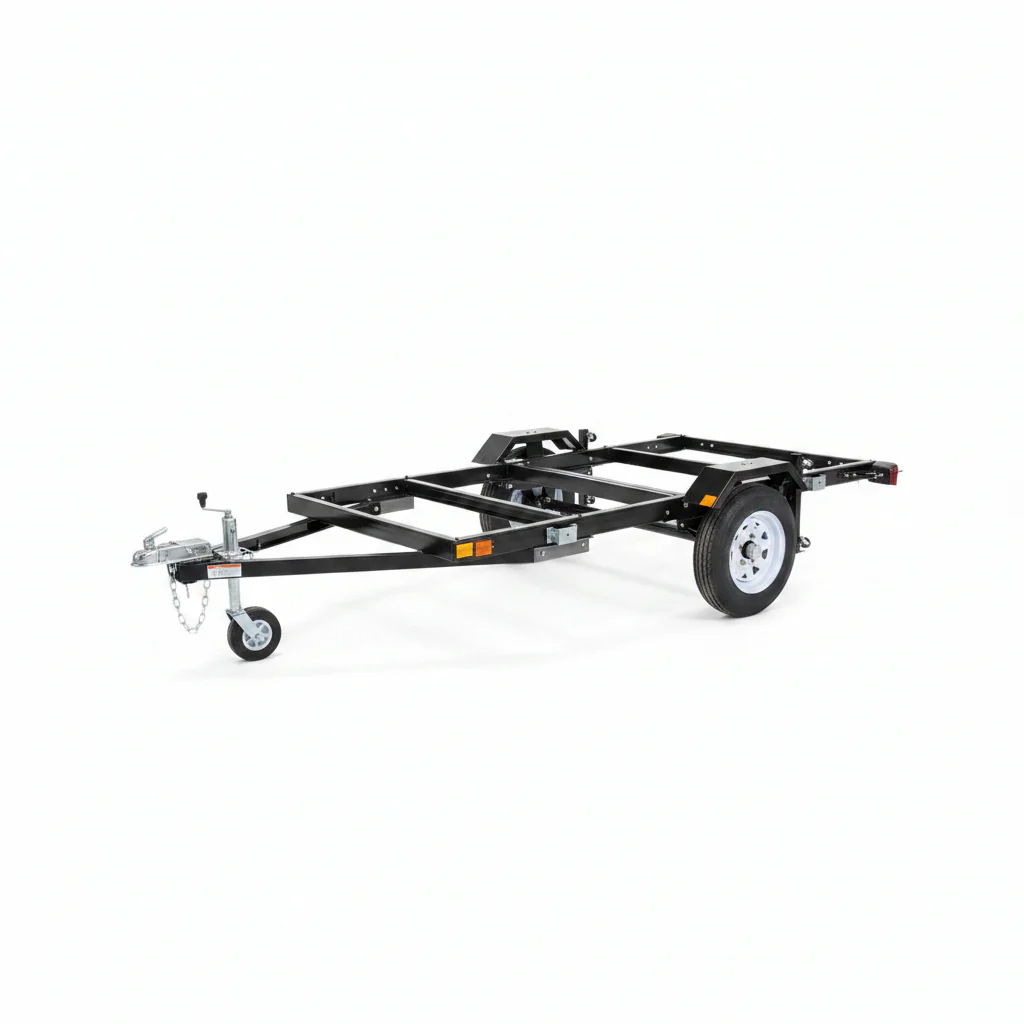 Foldable Utility Trailer 4x8, 5x8 & 5x10 Heavy Duty Steel Frame with Leaf Spring Suspension - Image 2