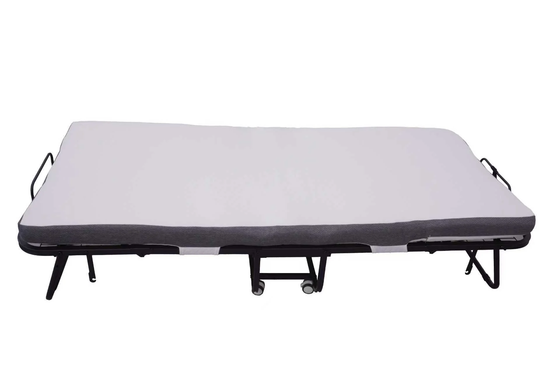 Folding Guest Bed with Mattress & Dust Cover – Heavy-Duty Steel Frame Portable Rollaway Bed | FBD190