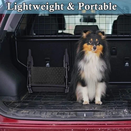 Portable Folding Dog Ramp – 4-Step & 5-Step Lightweight, Anti-Slip Pet Stairs - Image 4
