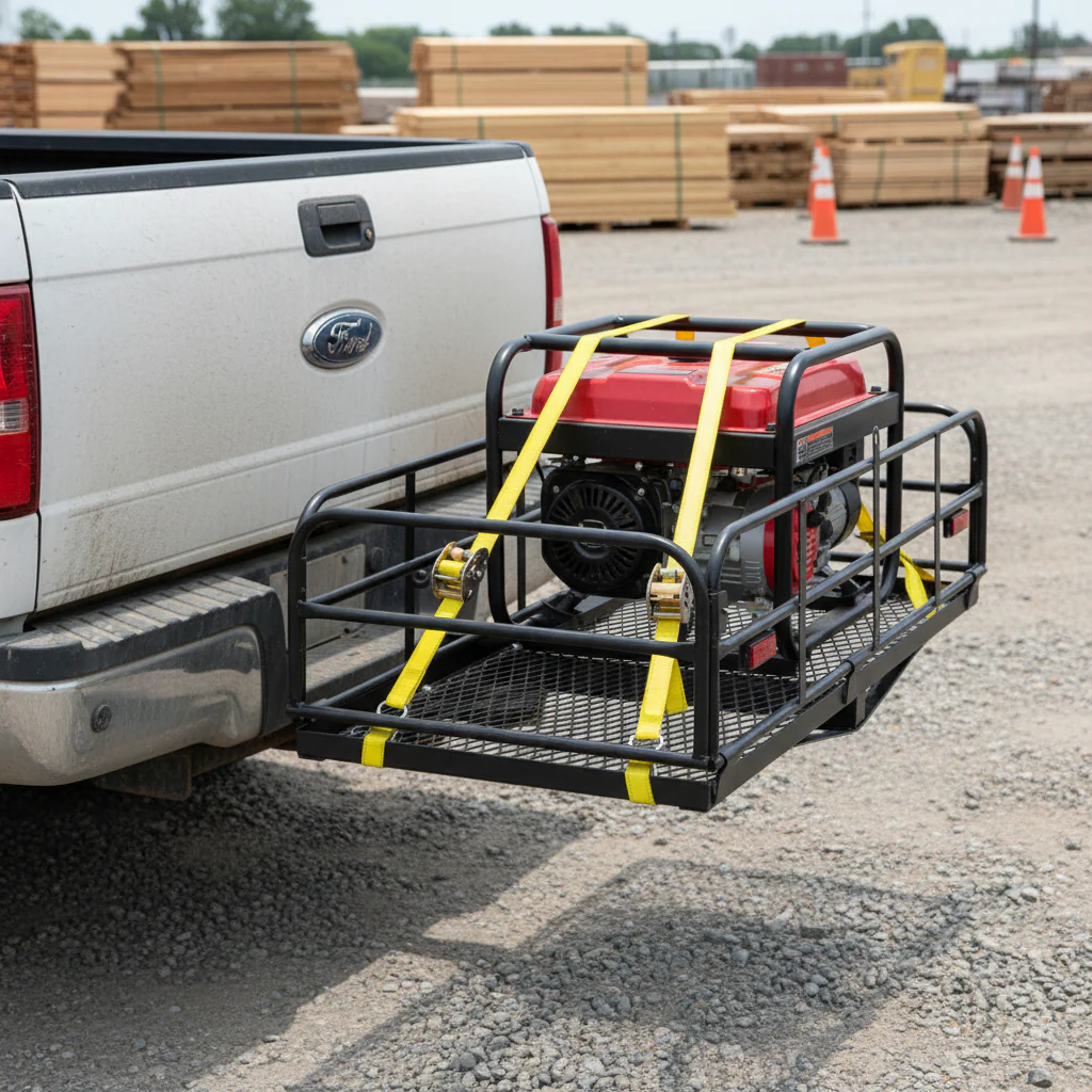 Folding Hitch Cargo Carrier Rack – 14.4" & 15" Platform, 2" Receiver Mount, 400LB Capacity