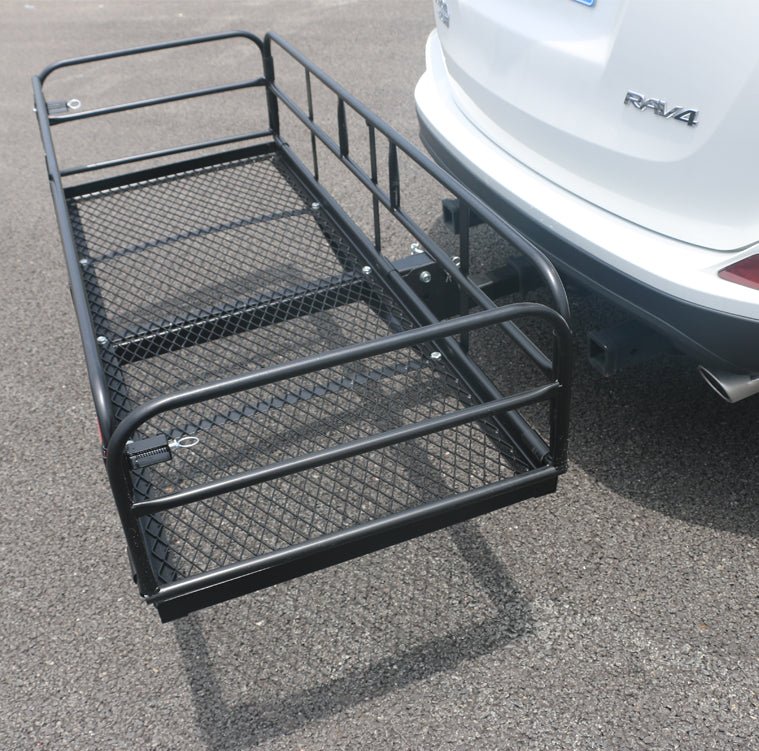 Folding Hitch Cargo Carrier Rack – 14.4" & 15" Platform, 2" Receiver Mount, 400LB Capacity - Image 2