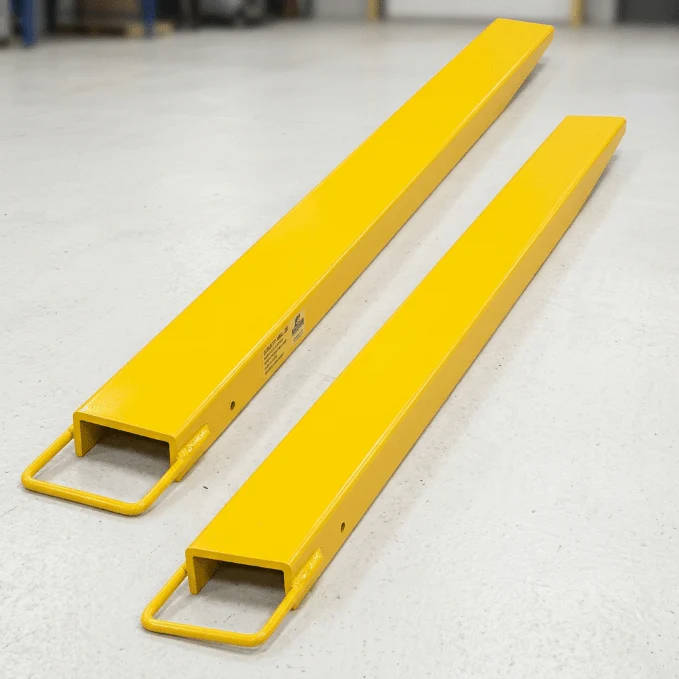 Forklift & Skid Steer Fork Extensions – Heavy-Duty Steel Slip-On Attachments for 4" & 5" Forks - Image 2