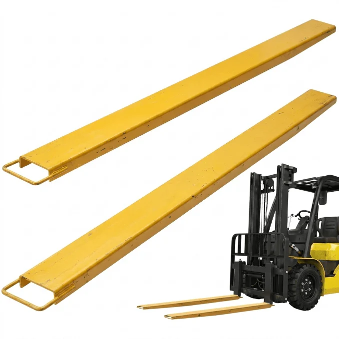 Forklift & Skid Steer Fork Extensions – Heavy-Duty Steel Slip-On Attachments for 4" & 5" Forks - Image 3