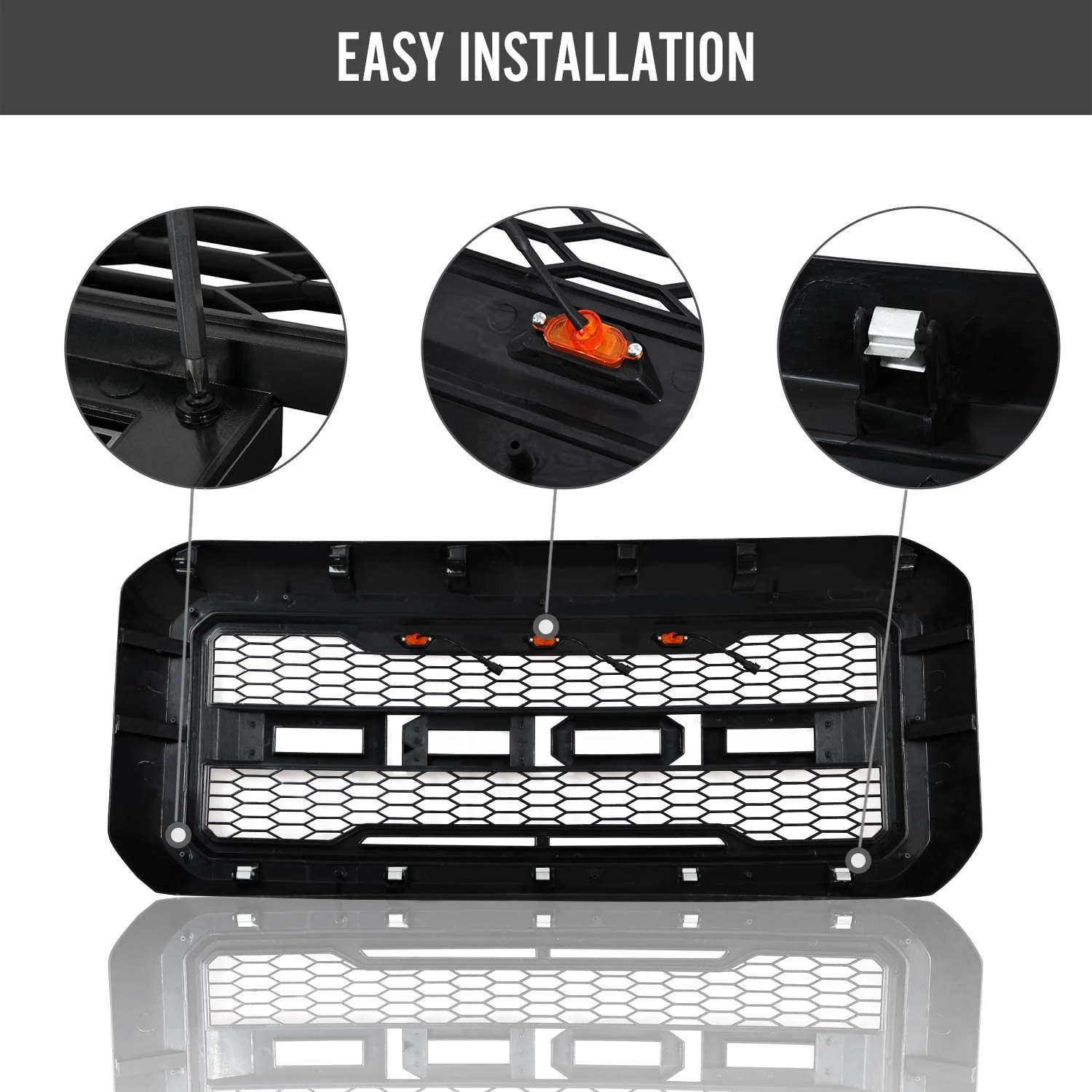 New Front Grill for Ford F-250 & F-350 2011-2016 Model FG04 - Image 7