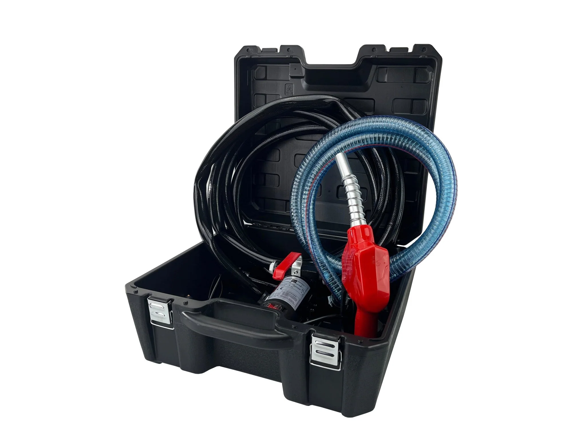 Fuel Transfer Pump 12V 10 GPM – 1/4 HP Diesel Only Pump with Auto Nozzle DCFD40B - Image 2