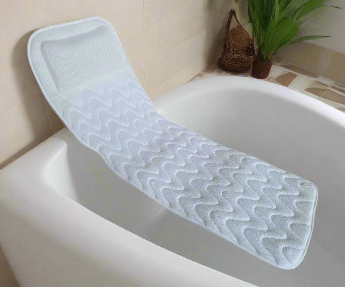New Bath Full Body Pillow Spa Mattress – Comfortable Waterproof Support Cushion for Relaxation S3069