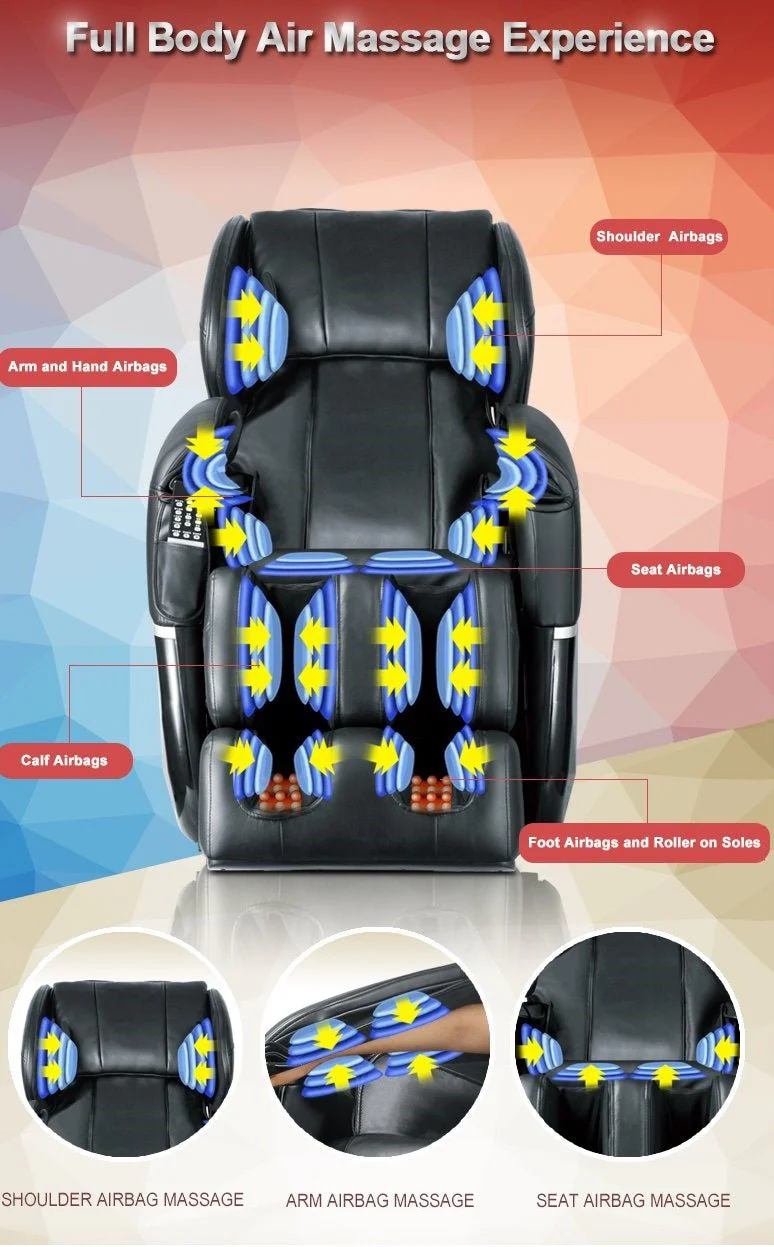 Full Body Zero Gravity Massage Chair – Black or Brown (EC77 / EC77B) - Image 11