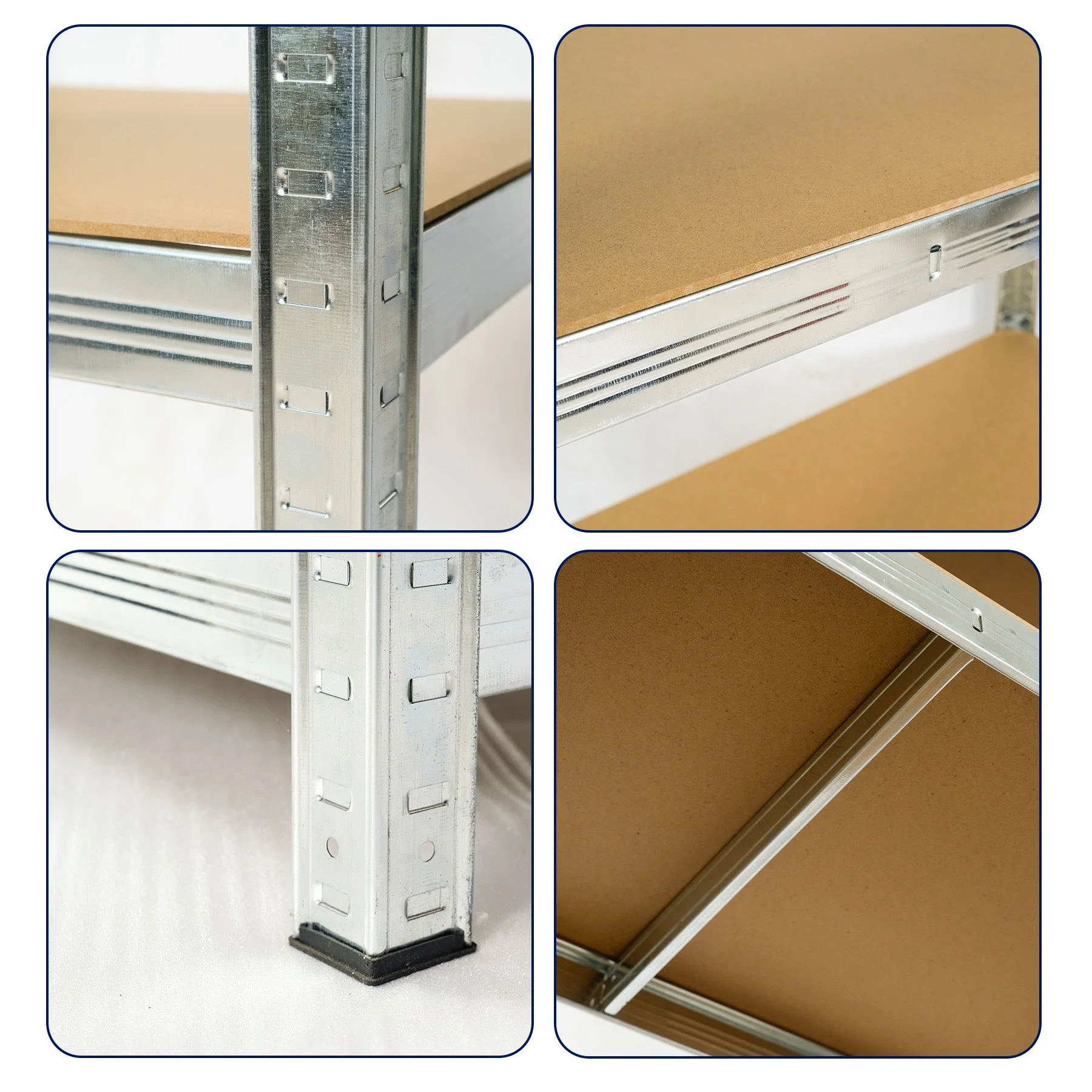 Galvanized 5-Layer Metal Shelving Unit – Heavy-Duty Garage Storage Rack, SKU: KN20524 - Image 3