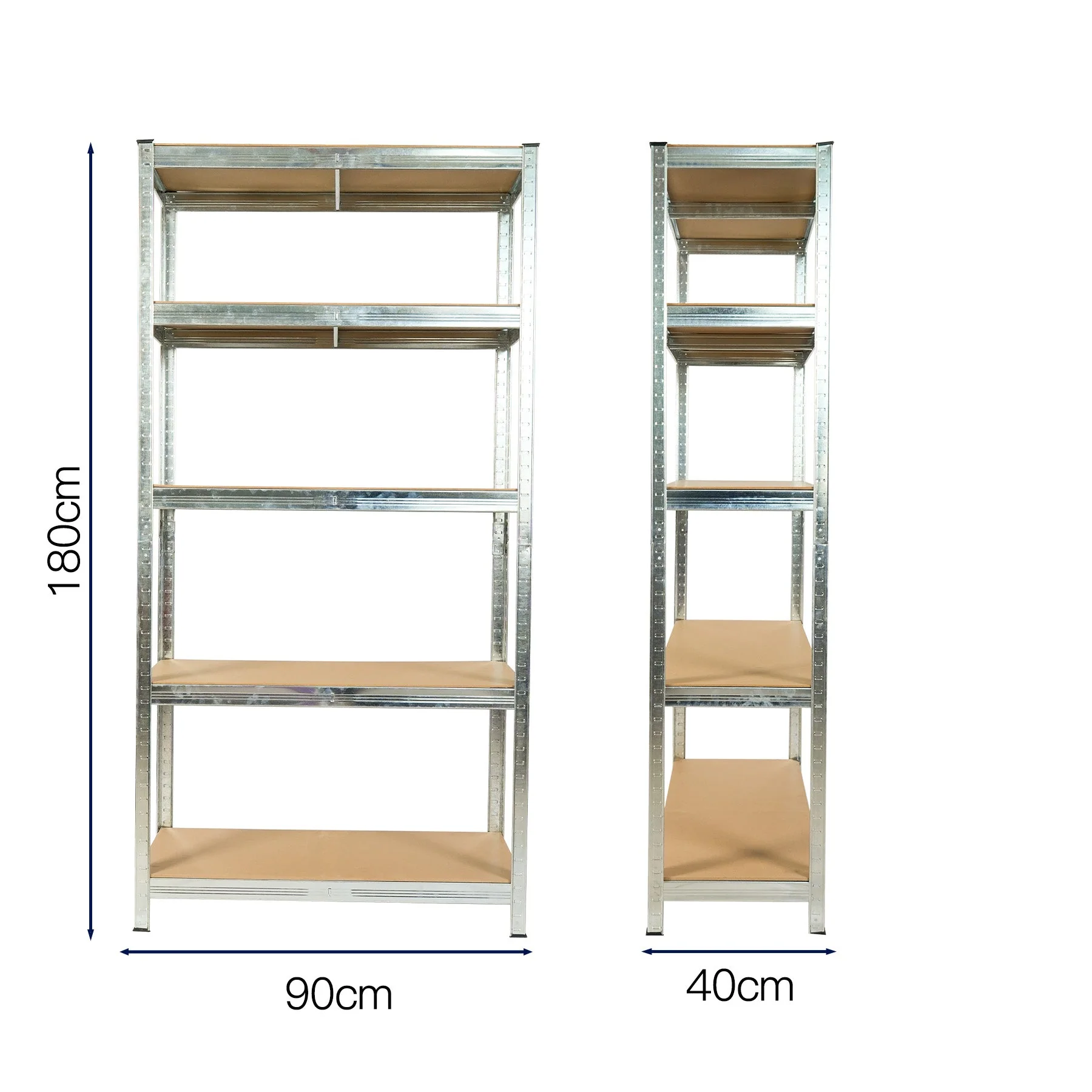 Galvanized 5-Layer Metal Shelving Unit – Heavy-Duty Garage Storage Rack, SKU: KN20524 - Image 4