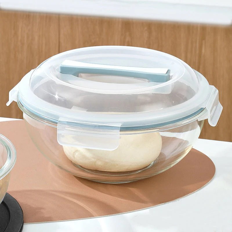 5-Piece Stackable Glass Food Storage Bowl Set with Lids 200ml–3500ml S1341 - Image 3