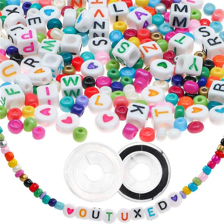 Glass Seed Beads Jewelry Making Kit 7200PCS 4mm DIY Bracelet Craft Set Multicolor GSB139 - Image 3