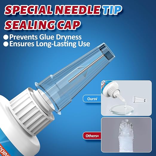 GLOWPOINT Shoe Glue Repair Kit – Clear Waterproof Sole Adhesive for Sneakers, Boots, Leather and Heels - Image 2