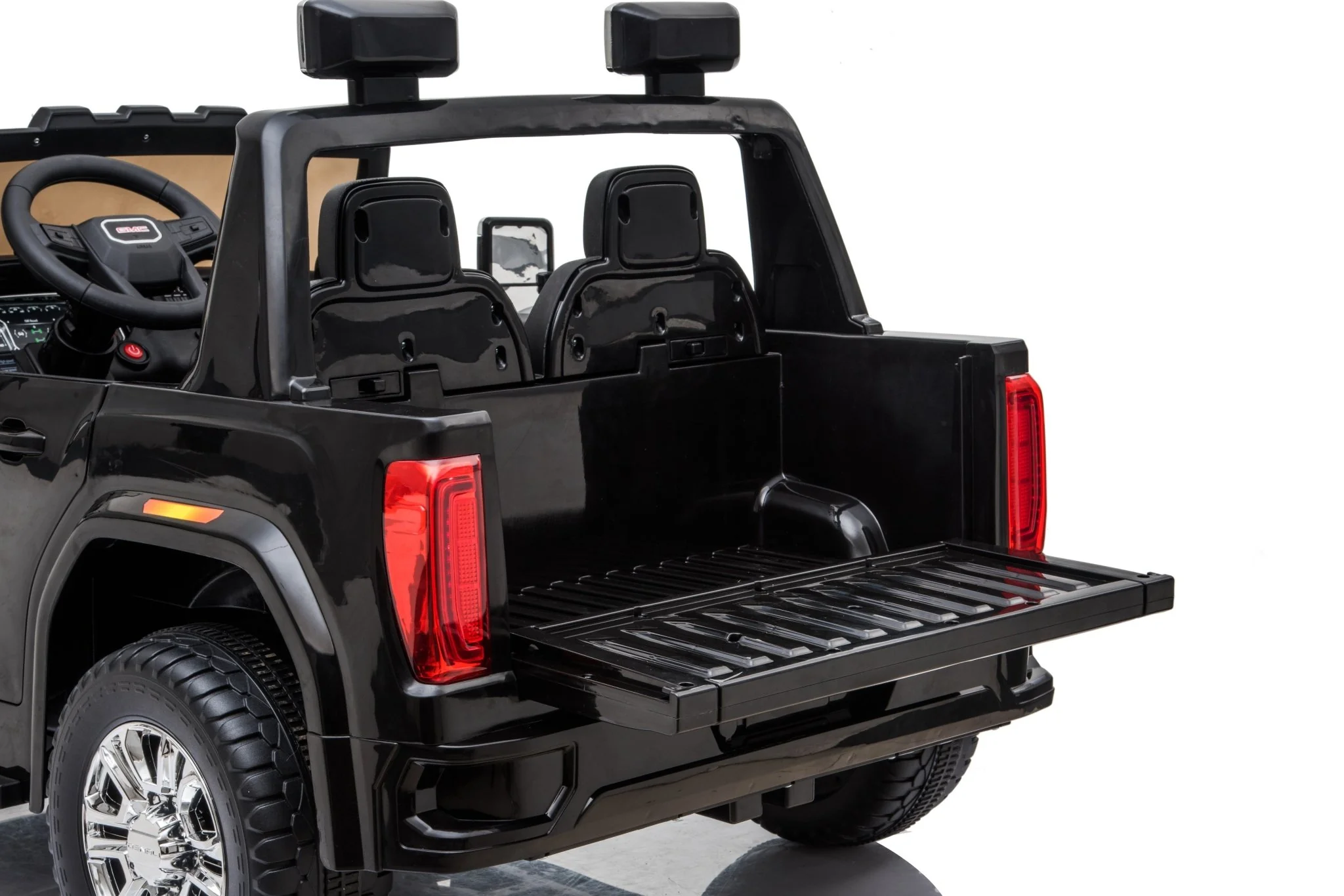 GMC Denali 12V Electric Ride-On Car for Kids | 2-Seater, EVA Wheels, Remote Control, Leather Seat RIDE368BK - Image 8