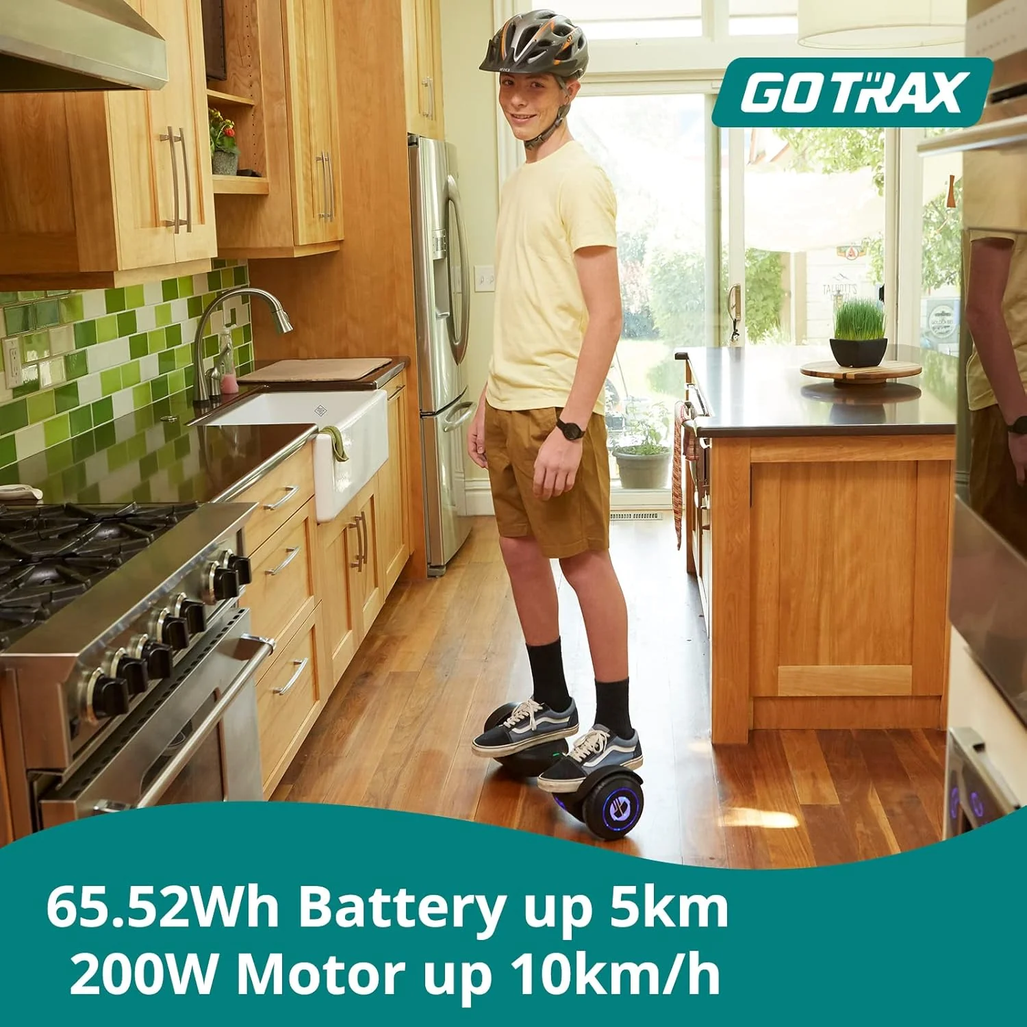 Gotrax EDGE Hoverboard – 6.5" LED Wheels Self-Balancing Scooter with Dual 200W Motors UL2272 Certified GTXEDGETEAL - Image 3