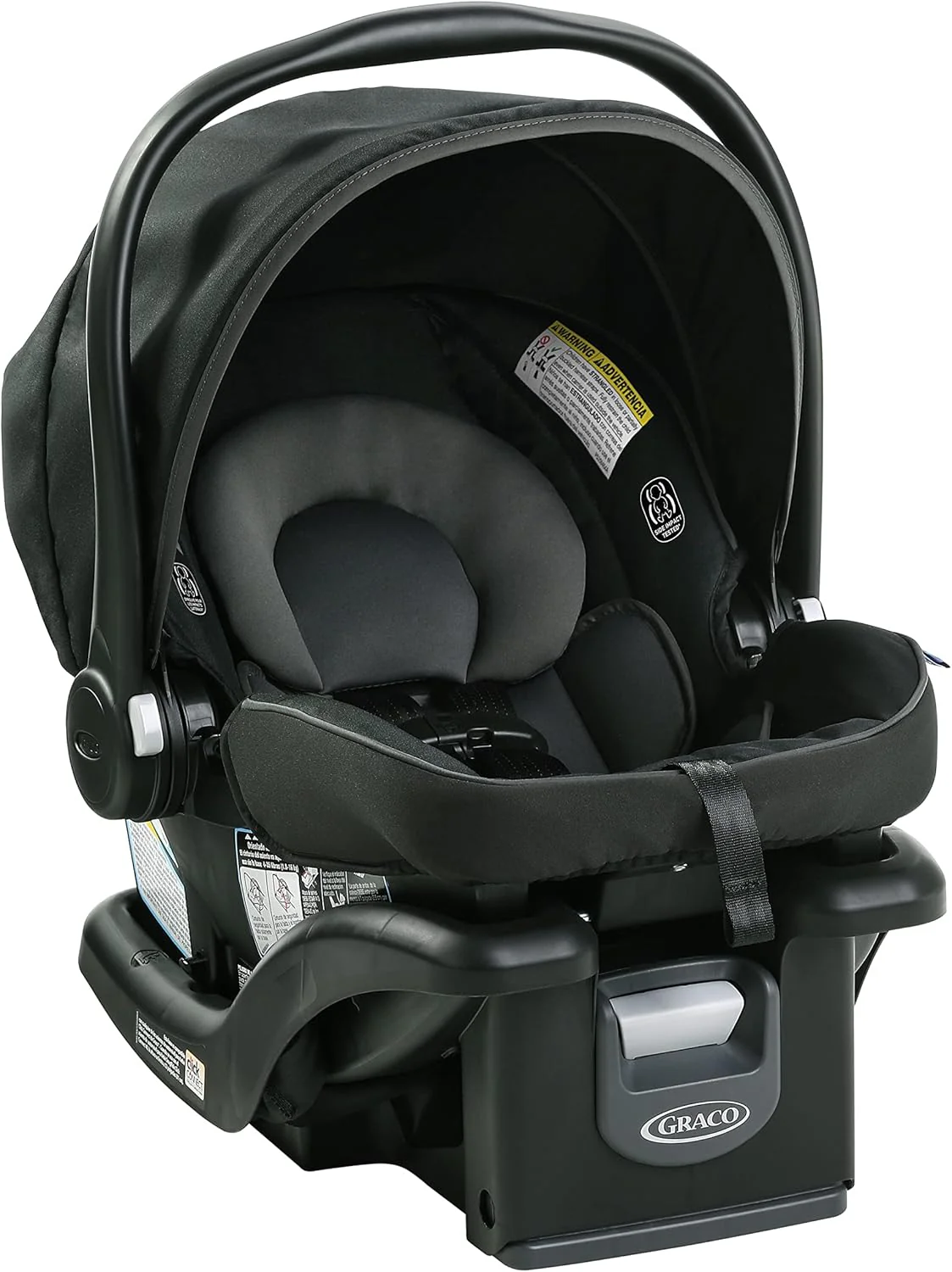 Graco SnugRide 35 Lite LX Infant Car Seat | Baby Car Seat (1.8-15.8 kg) | ProtectPlus Engineered | 4-Position Adjustable Base | Gotham - Image 4
