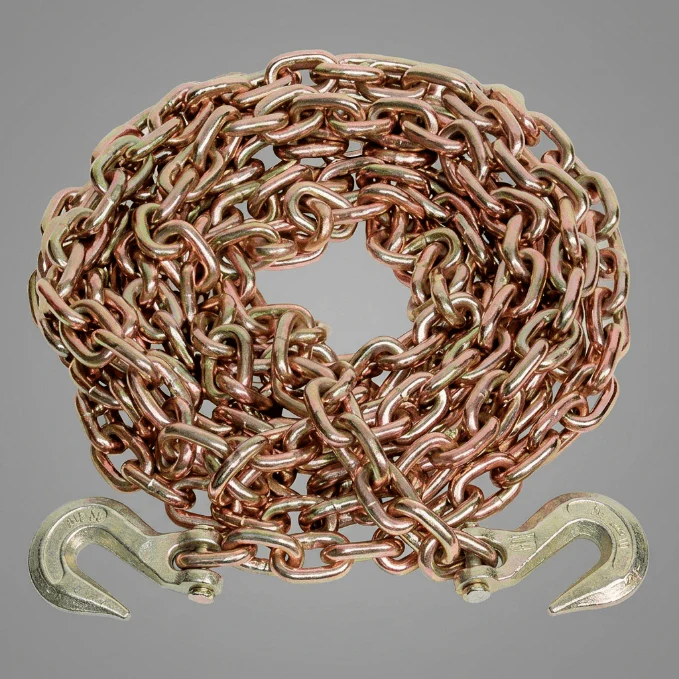 Grade 70 Transport Chains – 5/16", 3/8", 1/2" Sizes | DOT Approved | Bulk Pricing