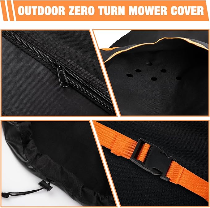 GREENER Zero Turn Lawn Mower Cover 800D Waterproof Heavy Duty Universal Fit for 54 Inch Decks - Image 2