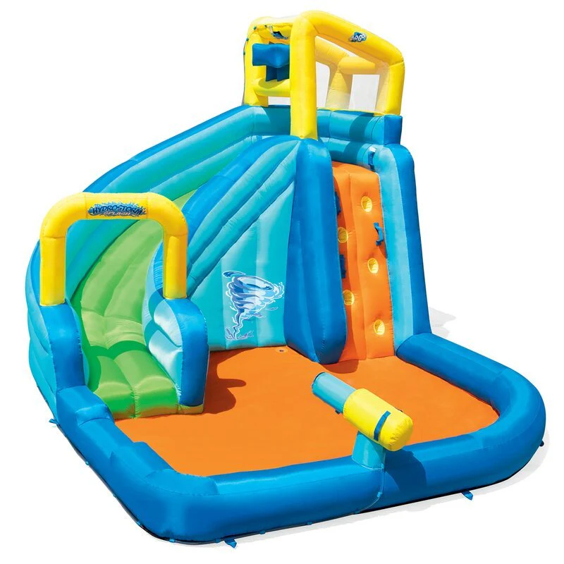 H2OGO! Turbo Splash Zone Inflatable Water Park – 12 ft Wet & Dry Slide, Pool & Blower – 53302 - Image 2