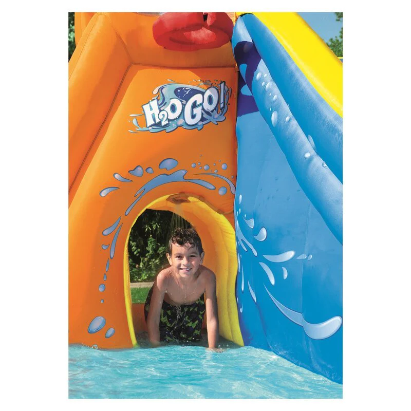 H2OGO! Turbo Splash Zone Inflatable Water Park – 12 ft Wet & Dry Slide, Pool & Blower – 53302 - Image 6
