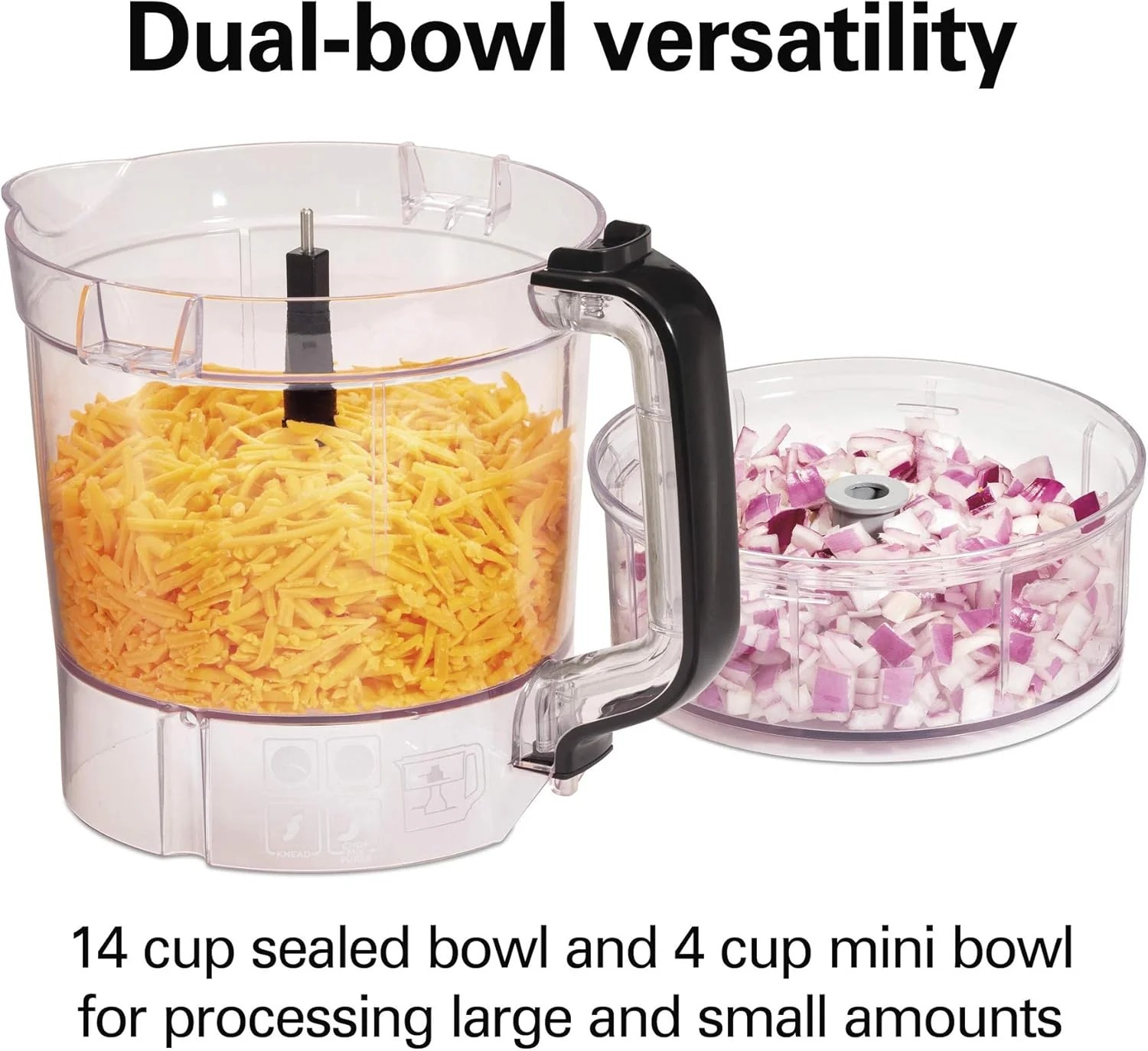 Hamilton Beach Stack & Snap Duo Food Processor, 14 Cup Capacity, 70585, used item, missing parts, photo added - Image 2