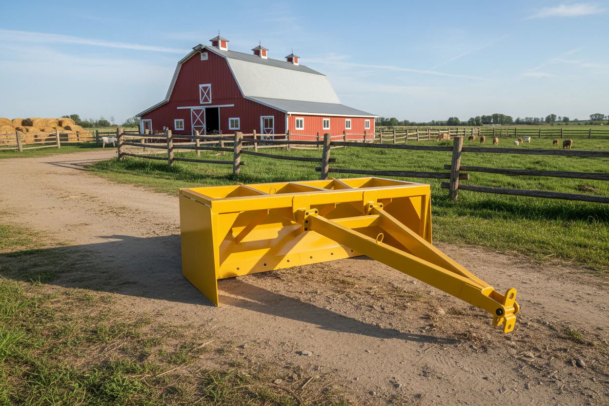 HD Box Scraper Tractor Hydraulic Tilt Land Leveler 8FT 10FT 12FT Heavy Duty BSHDTL
