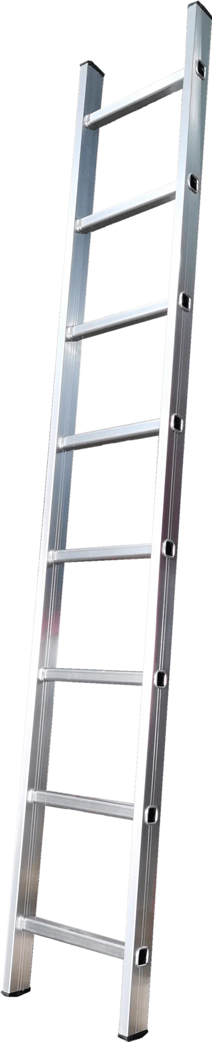 Heavy-Duty 10 FT Aluminum Straight Ladder – 11 Step Non-Slip with Safety Shoes 813544