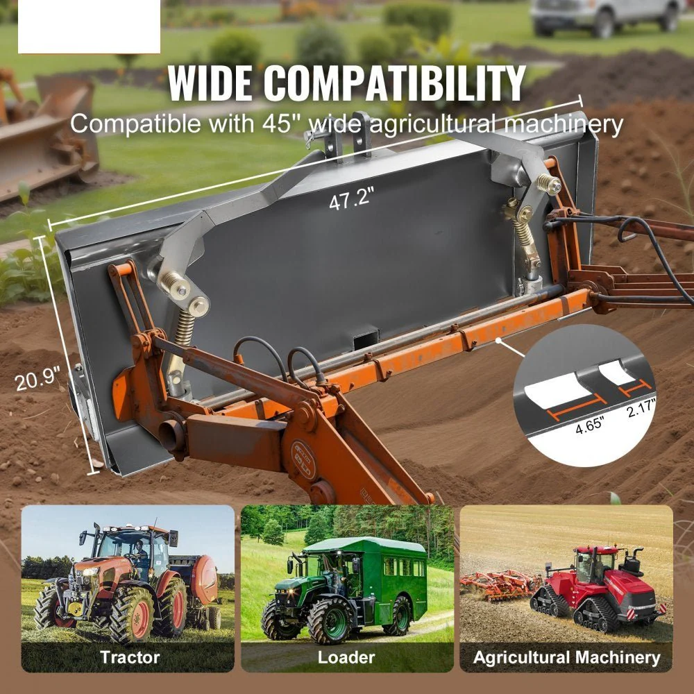 Heavy-Duty 3-Point Skid Steer Adapter Plate – Universal Quick Attach for Tractors & Loaders - Image 5