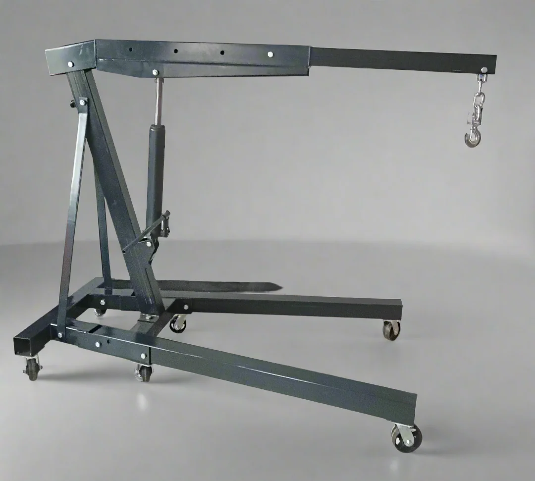 3 Ton Folding Hydraulic Engine Crane – Heavy Duty Shop Hoist - 1122653