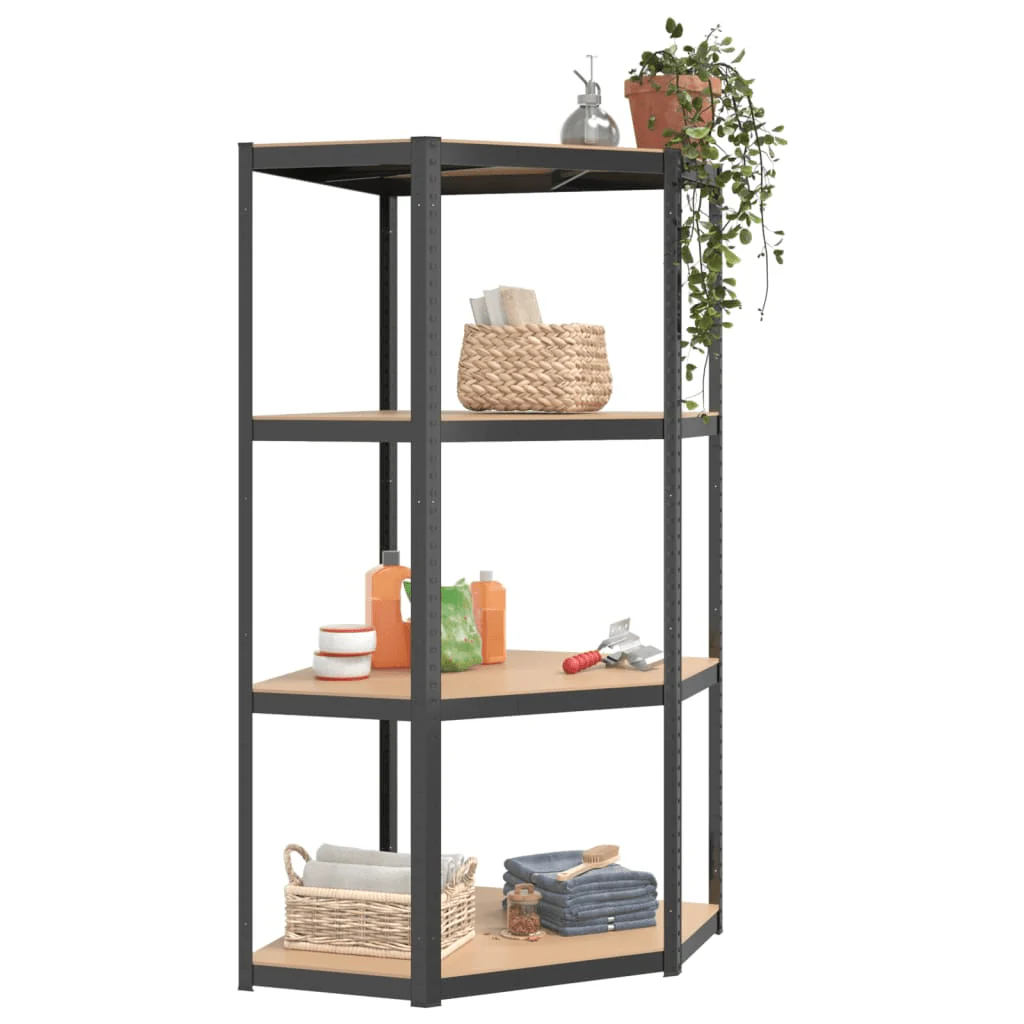 Heavy-Duty 5-Tier Storage Shelf – Metal Frame MDF Garage Storage Rack | RS723516B - Image 5