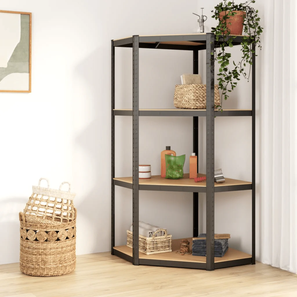 Heavy-Duty 5-Tier Storage Shelf – Metal Frame MDF Garage Storage Rack | RS723516B - Image 6