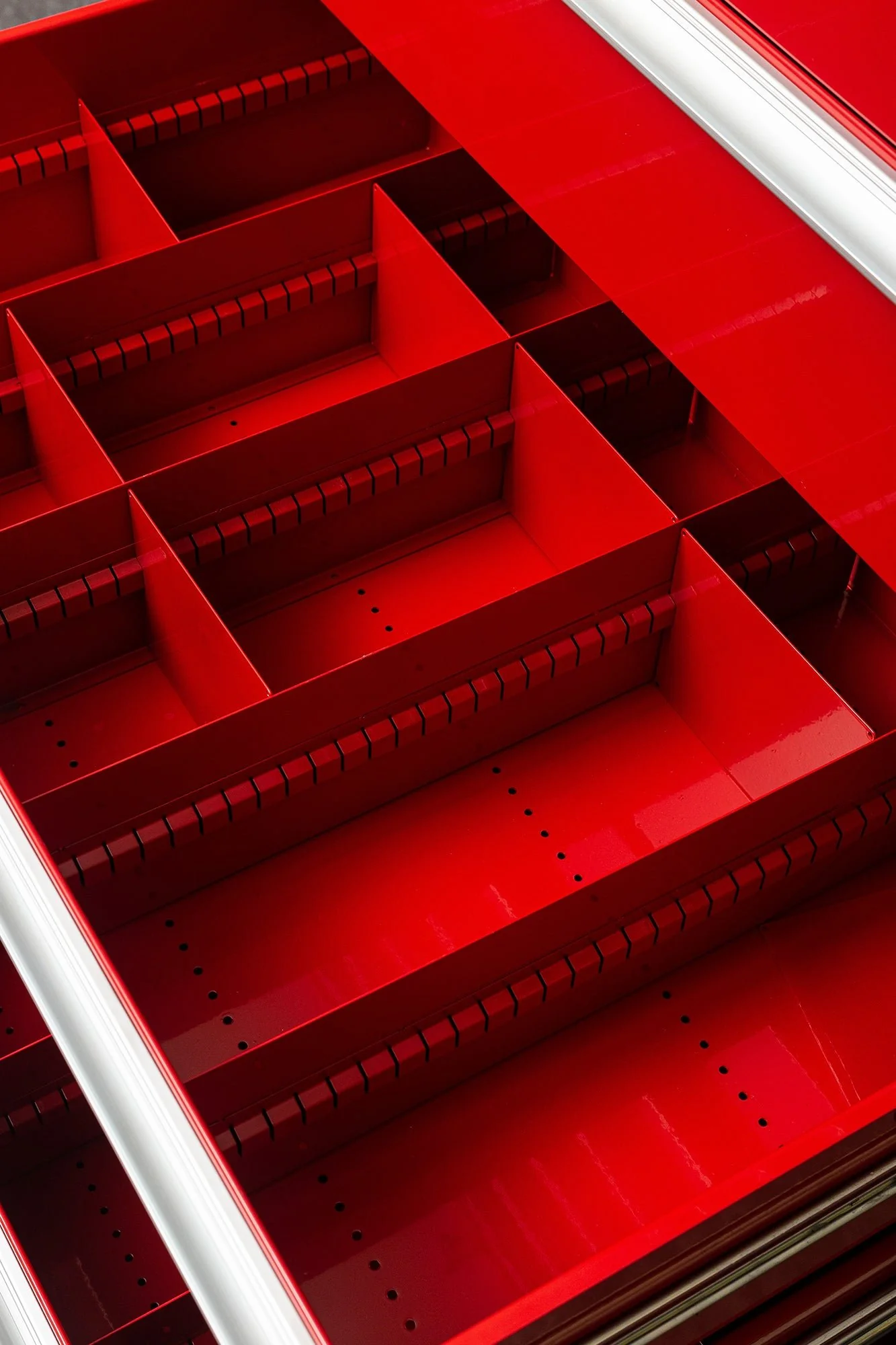 Heavy-Duty 8-Drawer Tool Cabinet Parts & Bolt Bin Forklift Base 200 lb Slides & Dividers - Image 14