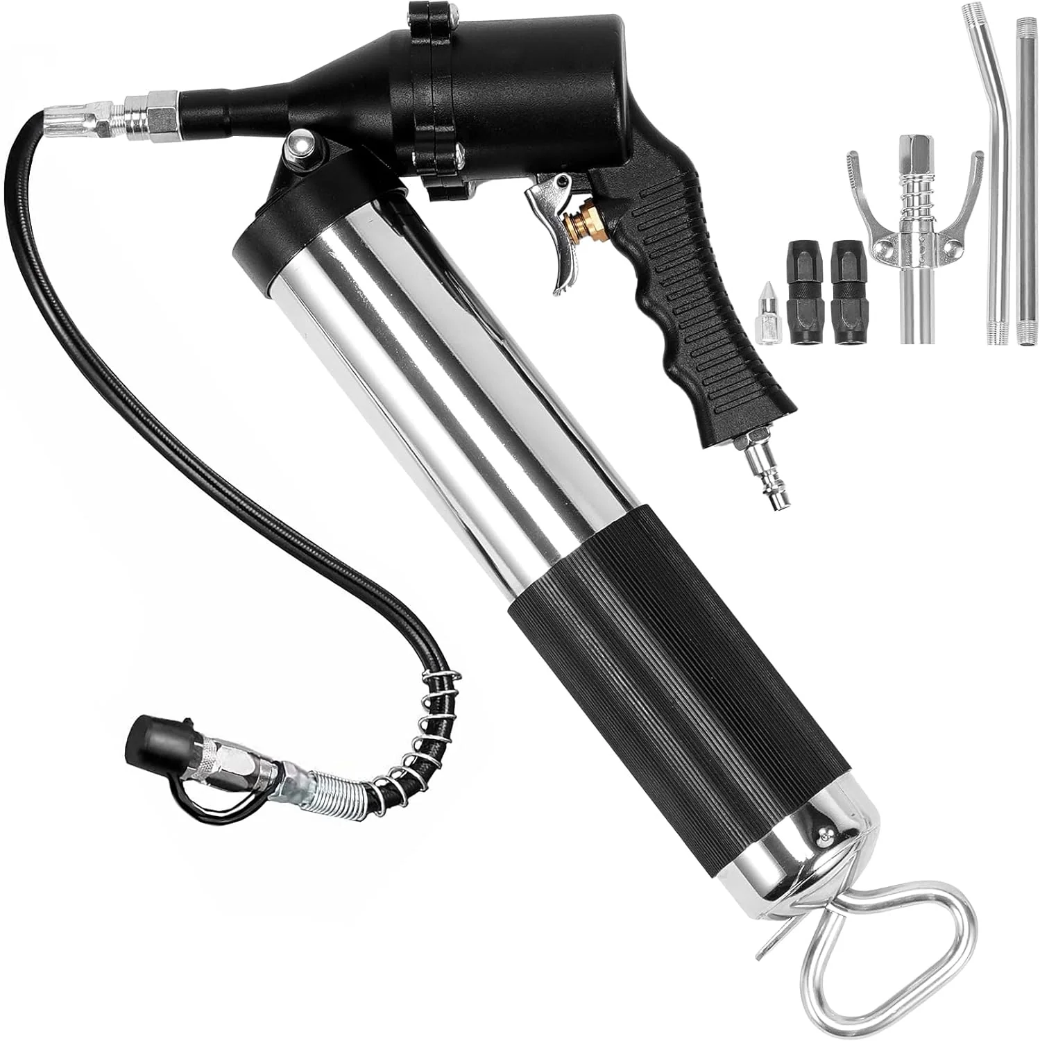 Heavy Duty Air Operated Grease Gun – 4000 PSI with Flexible Hose AGG146AH