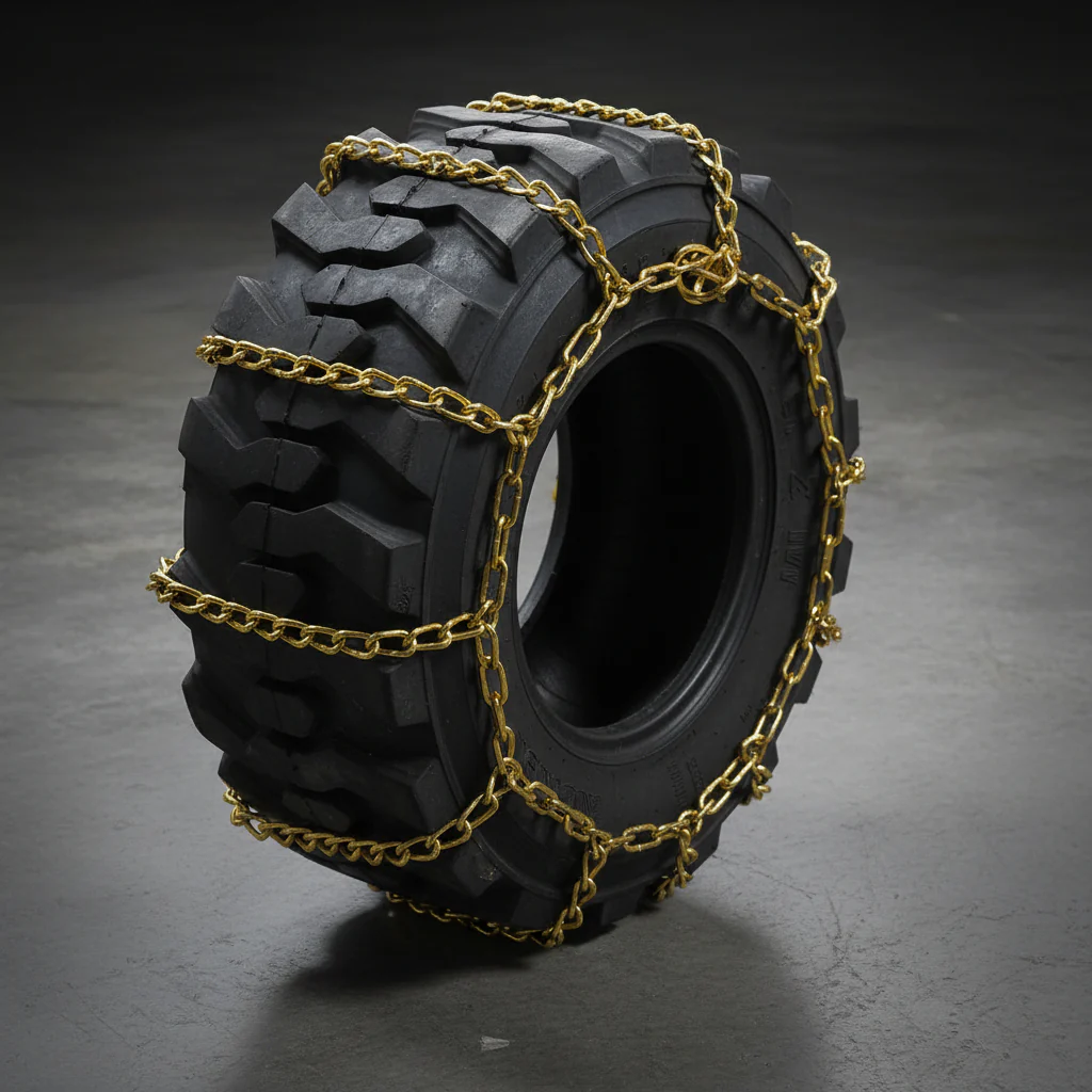 Heavy Duty Bobcat Skid Steer Tire Chains – 14x17.5 10x16.5 & 12x16.5 | Twist & Square Link - Image 3