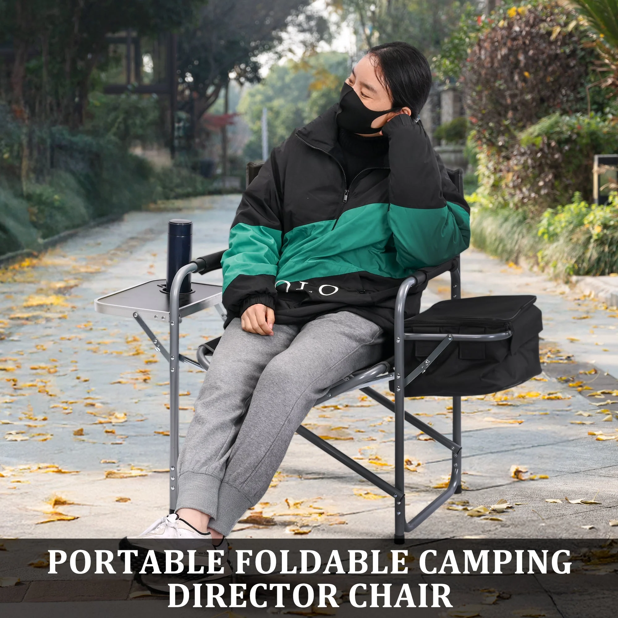 New Heavy-Duty Folding Director’s Chair – 350 lbs Capacity, Camping & Outdoor Use AMDCC95 - Image 6