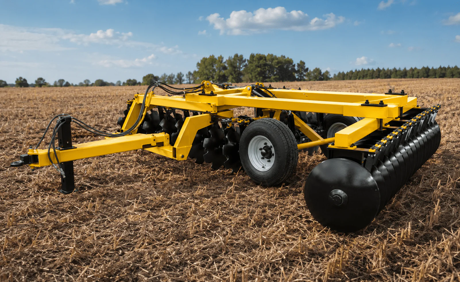 Heavy-Duty Hydraulic Offset Farm Disc Harrow – 10 FT, 14 FT, 17 FT Width Options