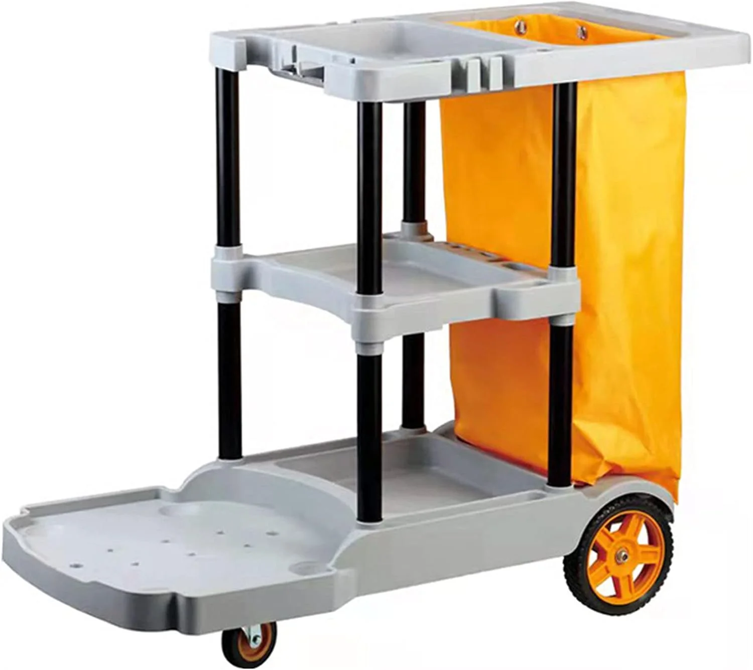 Heavy-Duty Janitorial Cleaning Cart with Gray Bag – UP068C - Image 6