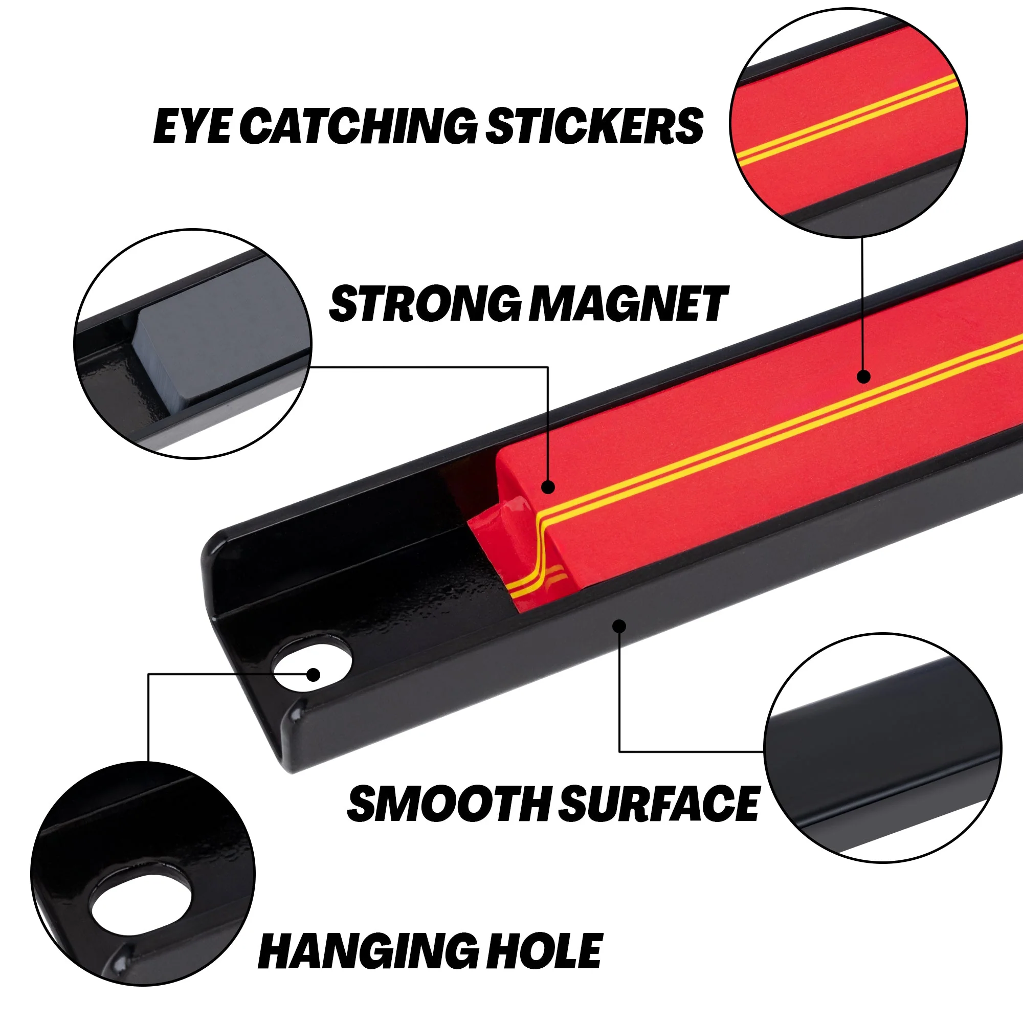 Heavy Duty Magnetic Tool Holder Bar 25cm – Wall Mount Tool Organizer Strip AMMTH30 - Image 3