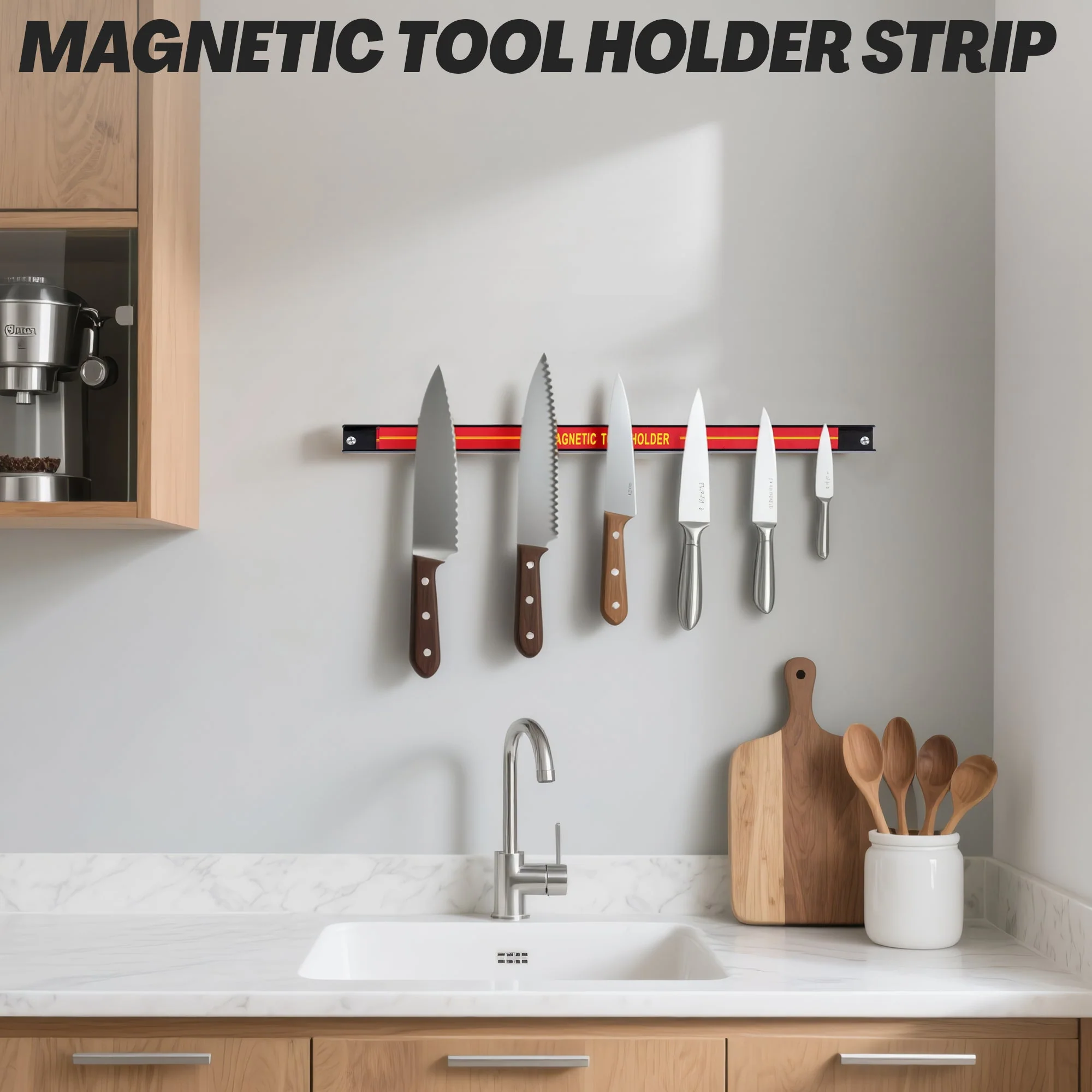 Heavy Duty Magnetic Tool Holder Bar 25cm – Wall Mount Tool Organizer Strip AMMTH30 - Image 6