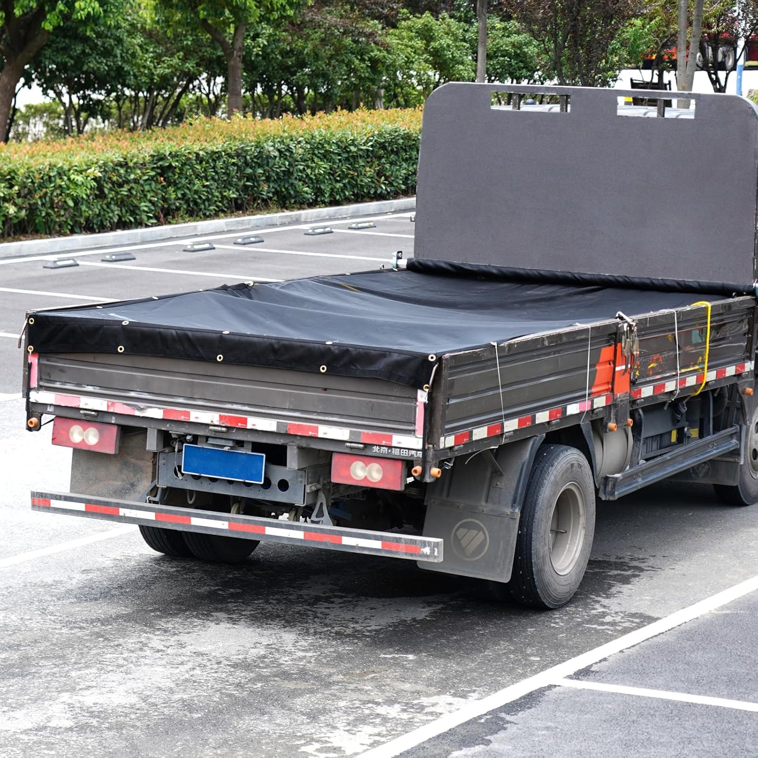 Heavy-Duty Mesh Dump Truck Tarps – Vinyl Coated 6×14 & 7×18 FT - Image 2