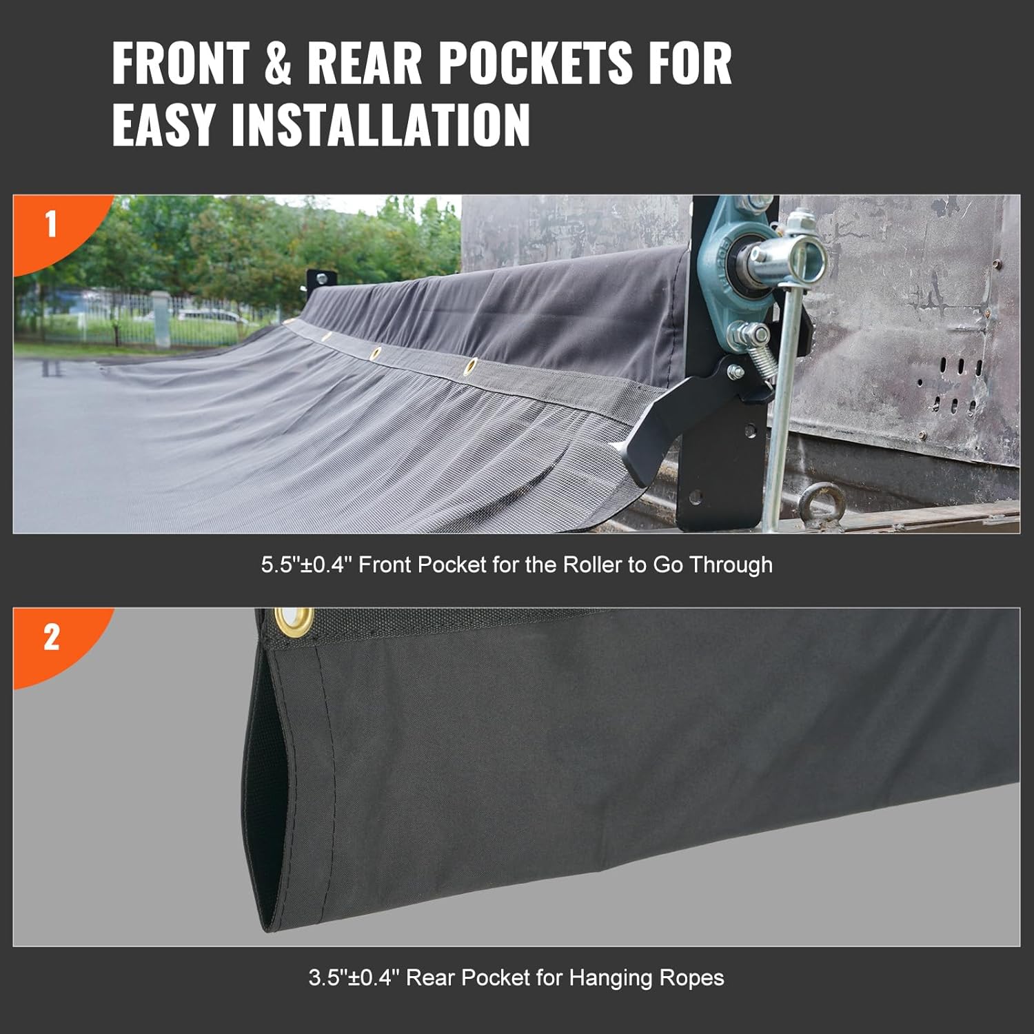 Heavy-Duty Mesh Dump Truck Tarps – Vinyl Coated 6×14 & 7×18 FT - Image 7