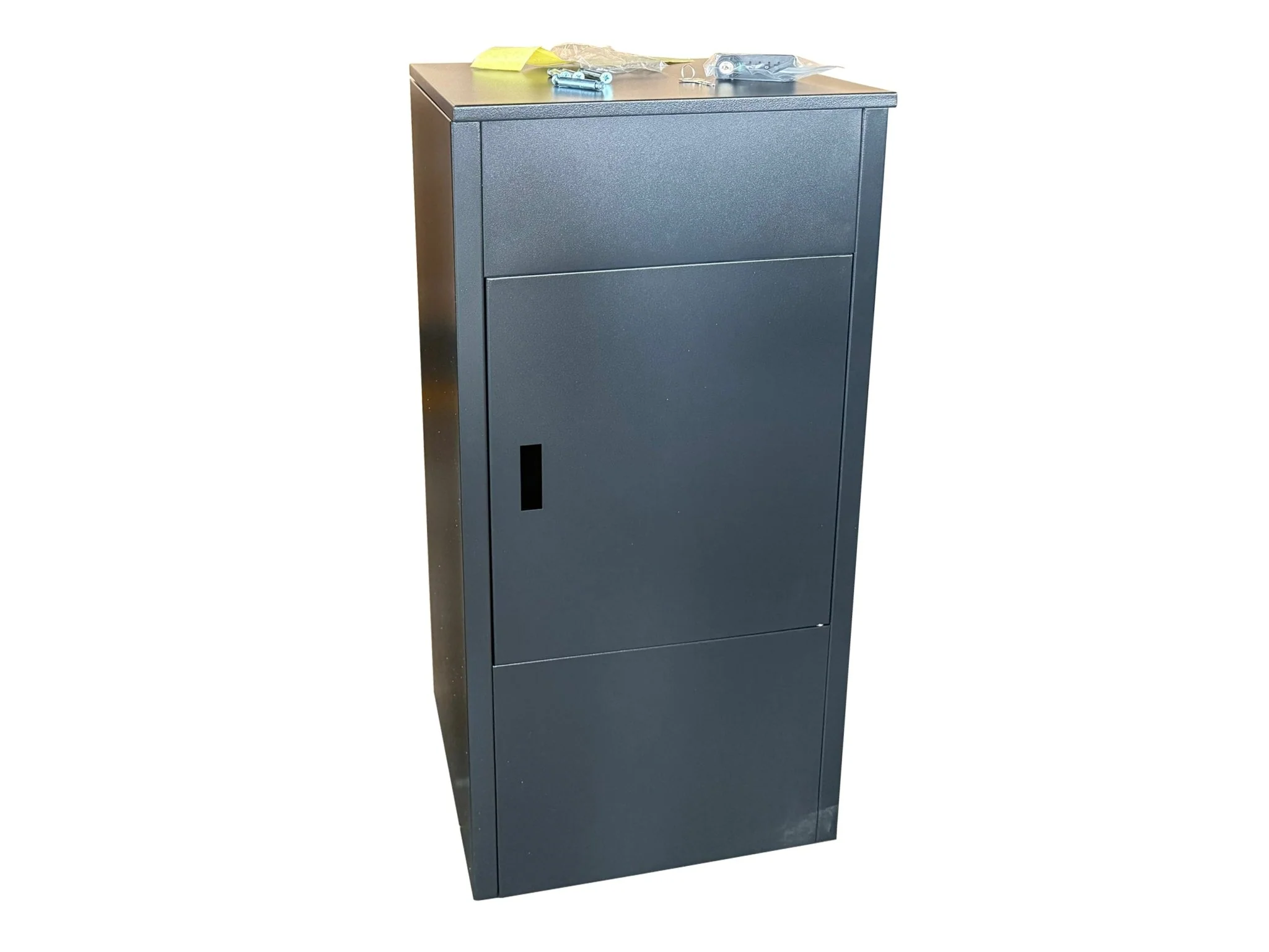 Heavy Duty Metal Parcel Lock Box Cabinet with 4-Digit Code Lock – Steel Office & Garage Storage 36″ PMDB001 - Image 2