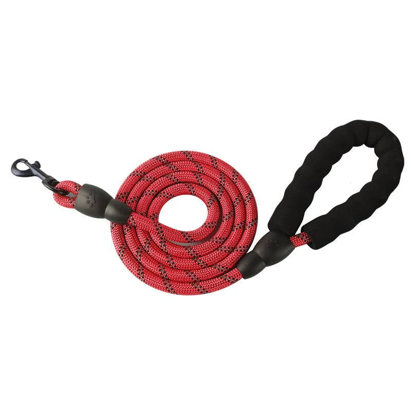 Heavy Duty Padded Reflective Rope Dog Leash 78.7 in – Nylon Training & Walking Leash with Comfortable Handle | DRL200 Series